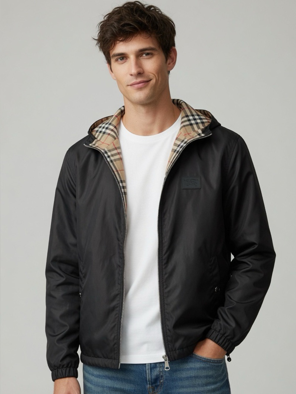Burberry wind breaker reversal